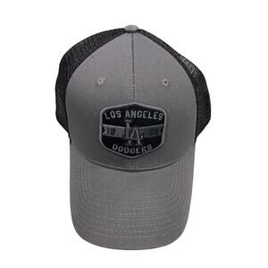 Los Angeles Dodgers MLB Charcoal Mass  Adjustable MVP Mesh Snapback New